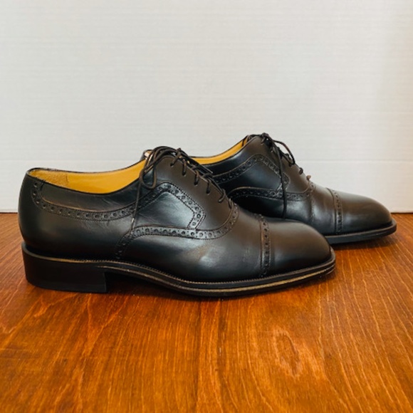 Bally Benedict Leather Men\'s Square Cap Toe Shoes. main image 9